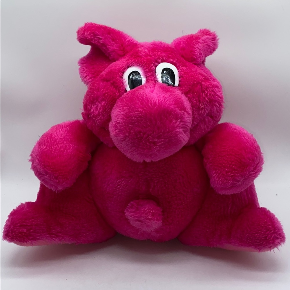 Kodak Kolorkins Pink Kitzi Stuffed Animal Plush Mascot Vintage 80s Collectable